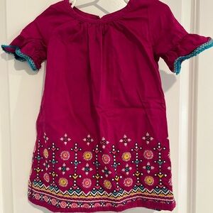 OshKosh B'gosh Fuchsia Embroidered Dress